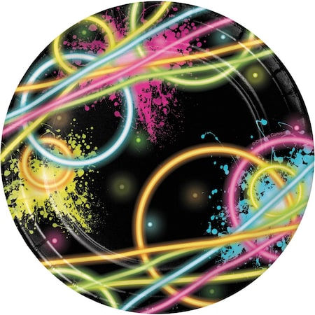 Creative Converting Glow Party Dessert Plates, 7", 96PK 318131